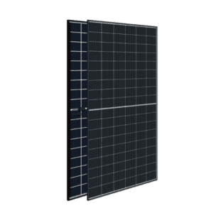 Produktbild von ESUNRA 2x 430W Bifaziale Solarpaneele – All Black, TOPCon, 22 % Wirkungsgrad, Mit Verlängerungskabeln (1,2 M) Für Balkon & Steckdose