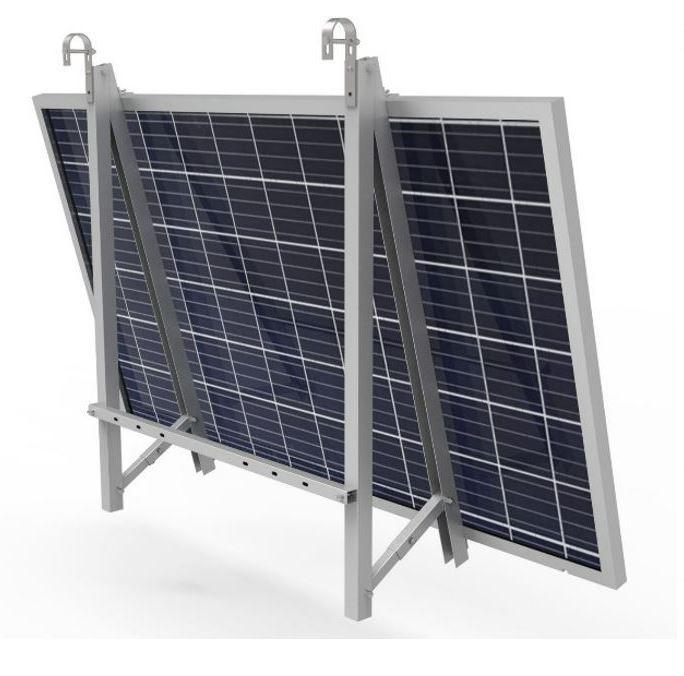 hopergy Hopergy verstellbare Balkonhalterung, Montageset mit Rundhaken für Balkongeländer