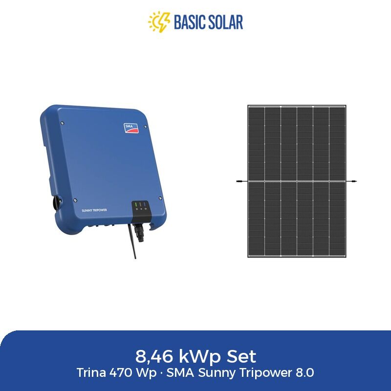 8 kwp pv set trina sma