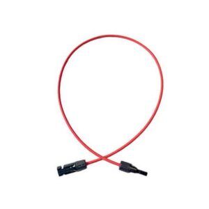 1m vorkonfektioniertes Solarkabel H1Z2Z2-K 4 mm² rot inkl. MC4 Stecker u. Buchse