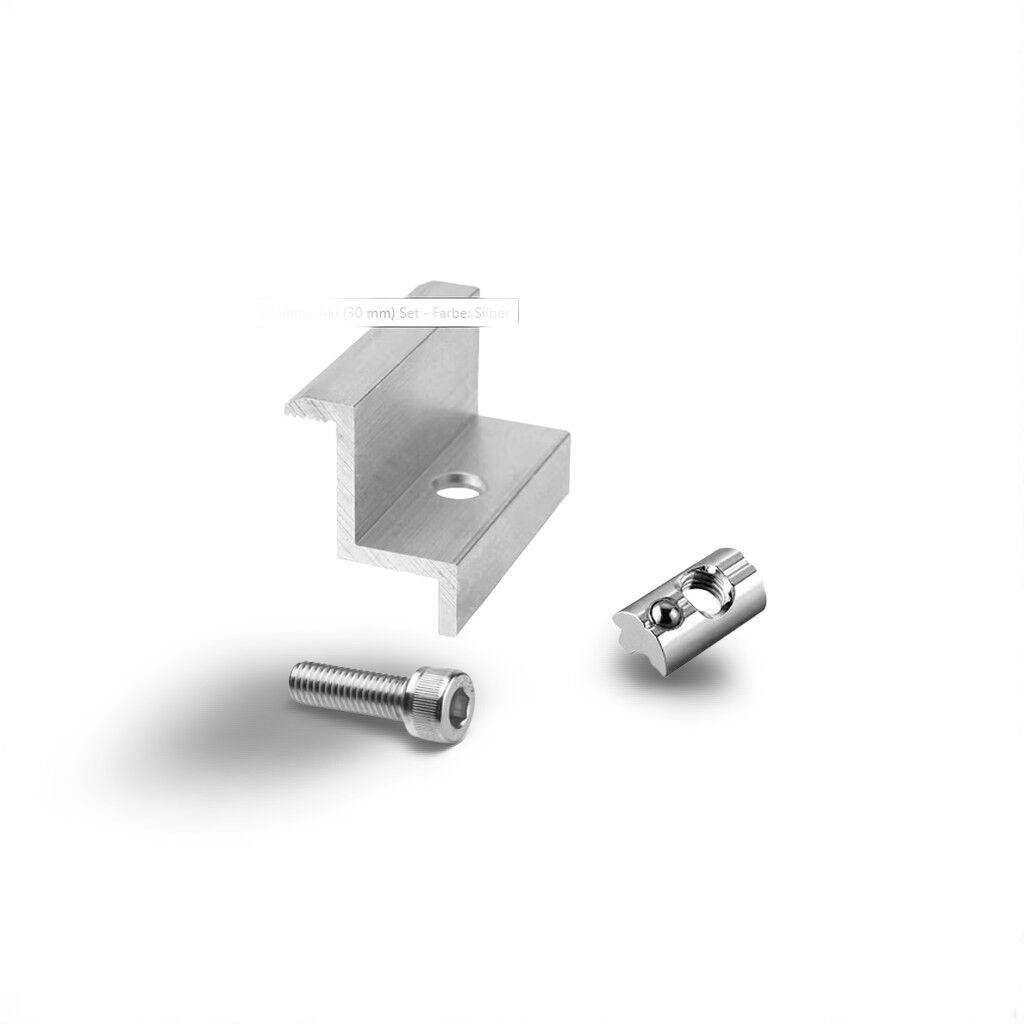 PV Endklemme Set 30mm - Silber