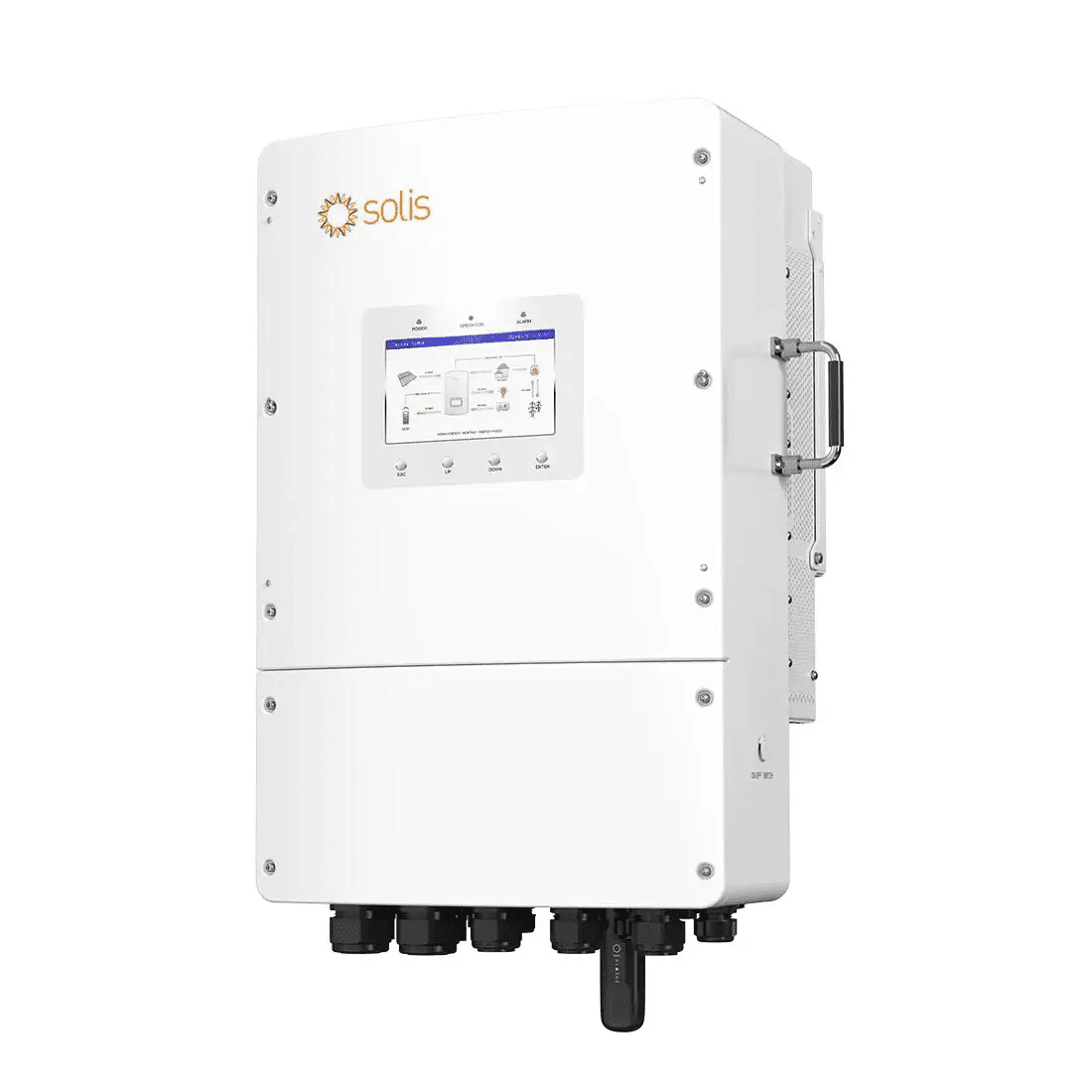 Solis S6 8kW 3PH Niederspannung Hybrid Wechselrichter S6-EH3P8K02-NV-YD-L Der Solis 8kW 3PH Hybridwechselrichter mit Niederspannung eignet sich für leistungsstarke PV-Module, unterstützt zwei Backup-Lastkreise und bietet 200 % Überlastreserven. Ideal für anspruchsvolle Speicherlösungen!